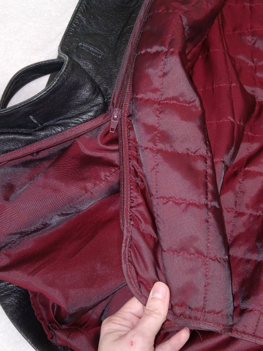 Wilsons Leather Womens L Black Leather Belted Jacket Thinsulate Liner Vintage - Picture 10 of 16